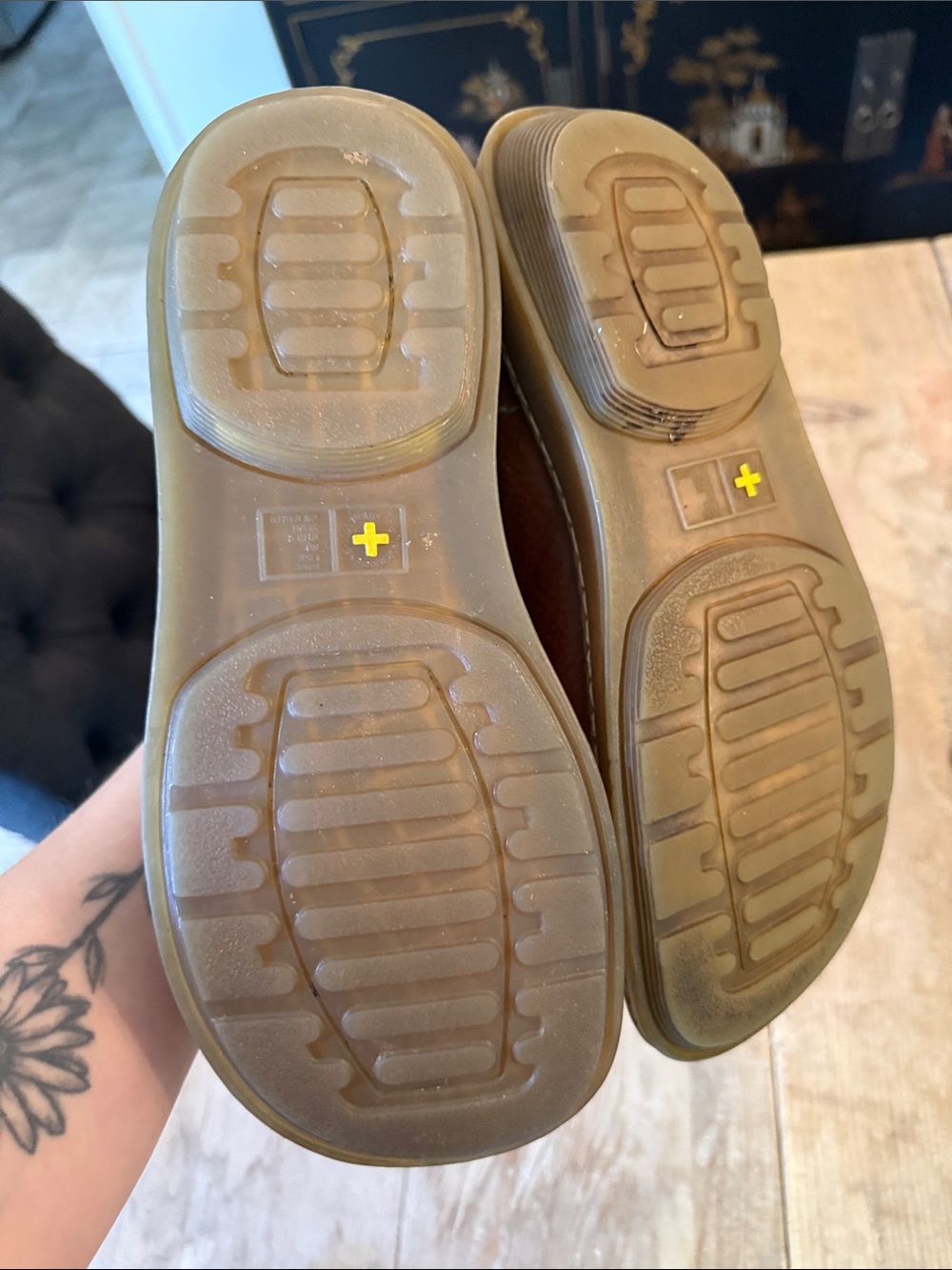 Dr. Martens Brown Leather Slip-On Clogs - Picture 10 of 10